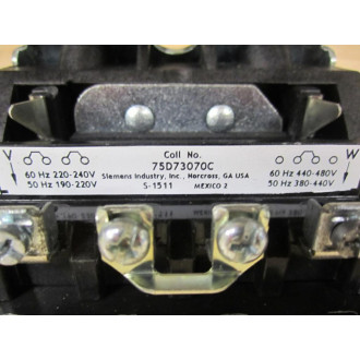 Siemens 14EUE32AC Class 14 Non-Reversing Motor Starter - New No Box