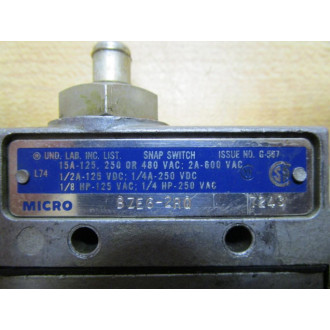 Honeywell BZE6-2RQ Micro Switch Limit Switch BZE62RQ Gray - Used