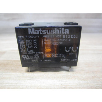 Matsushita HE2A-P-DC24V-Y1 Relay HE2aPDC24VY1 - Used