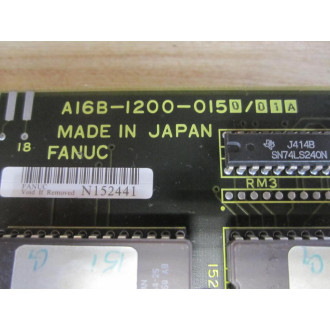 Fanuc A16B-1200-0150 Memory ROM PC Board A16B-1200-015001A - Used