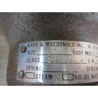 Kaye & Macdonald SA106 Regulator 2" - New No Box