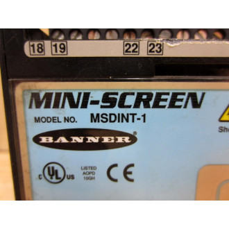 Banner MSDINT-1 Control Module MSDINT1 44469 - Used