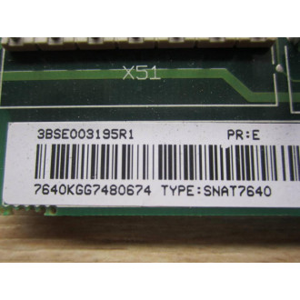 ABB SNAT7640 Controller Card 3BSE003195R1 - New No Box