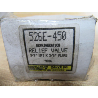 Henry Valve 526E-450 Relief Valve 526E450