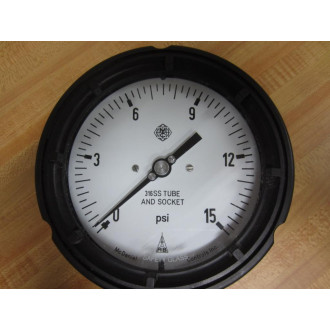 McDaniel Controls 0-15 PSI Gauge 316SS Tube And Socket - New No Box