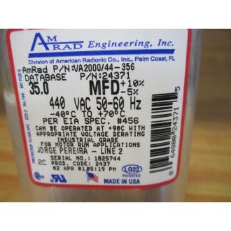 AmRad Engineering VA200044-356 Oval Capacitor 24371