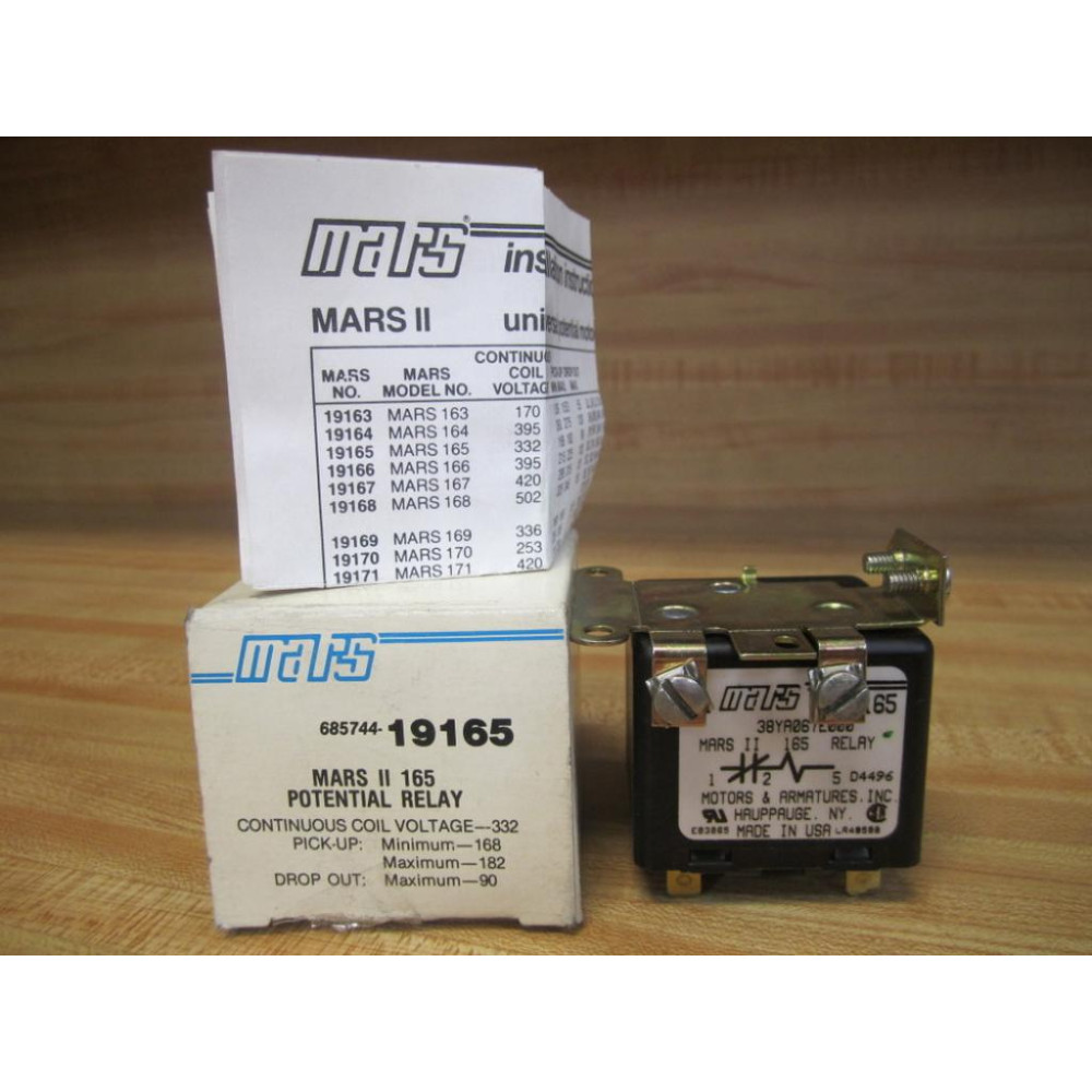Mars 19165 MARS II 165 Potential Relay 68574419165