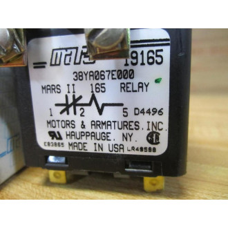 Mars 19165 MARS II 165 Potential Relay 68574419165