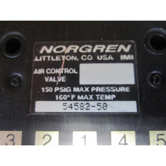 Norgren 54582-50 Air Control Valve 5458250 - New No Box