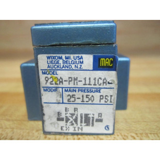 MAC 922A-PM111CA Valve 922APM111CA Base Only - New No Box