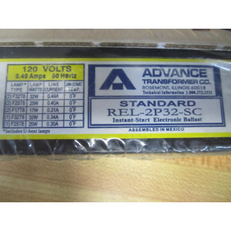 Advance REL-2P32-SC Standard Instant-Start Ballast 120V 60Hz REL2P32SC
