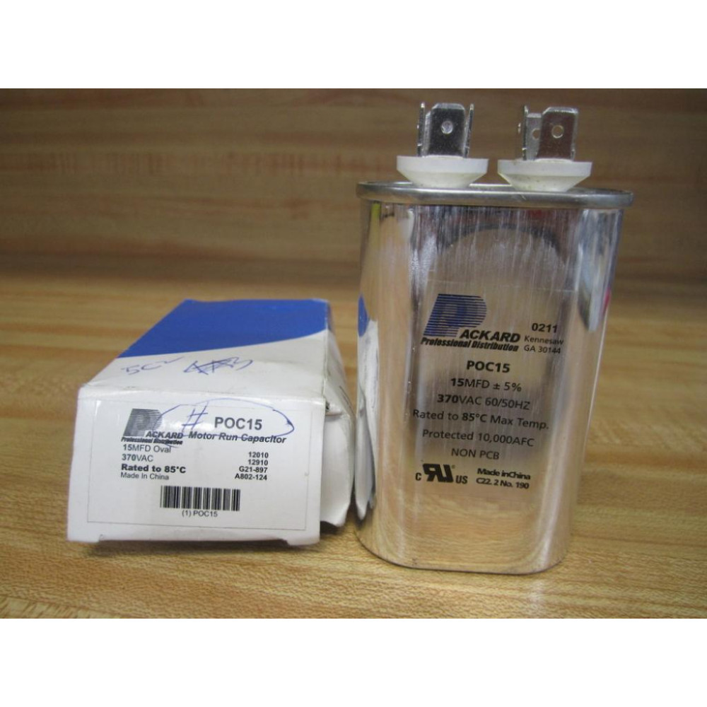 Packard POC15 Oval Motor Run Capacitor G21-897