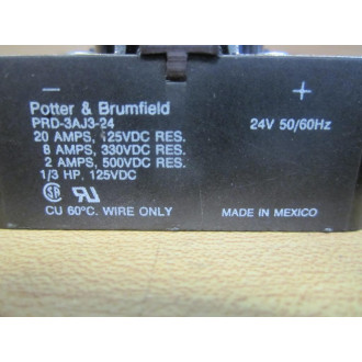 Potter & Brumfield PRD-3AJ3-24 Power Relay PRD3AJ324 - Used