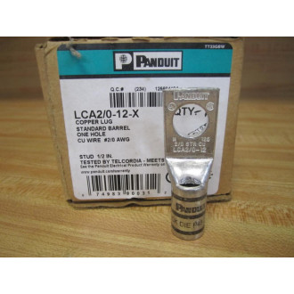 Panduit LCA20-12-X Copper Lug LCA2012X (Pack of 17)