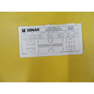 Zenar 207-0353 Transformer  2070353 15KVA - New No Box