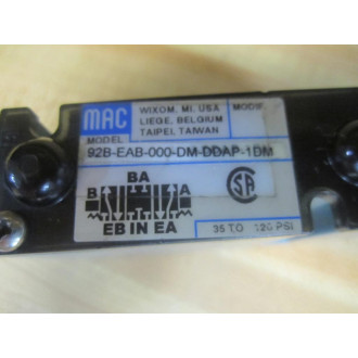 MAC 92B-EAB-000-DM-DDAP-1DM Valve DM3A-DDAP-1DM - New No Box