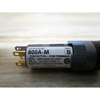 Allen Bradley 800A-M Pushbutton 800AM Red Round - New No Box