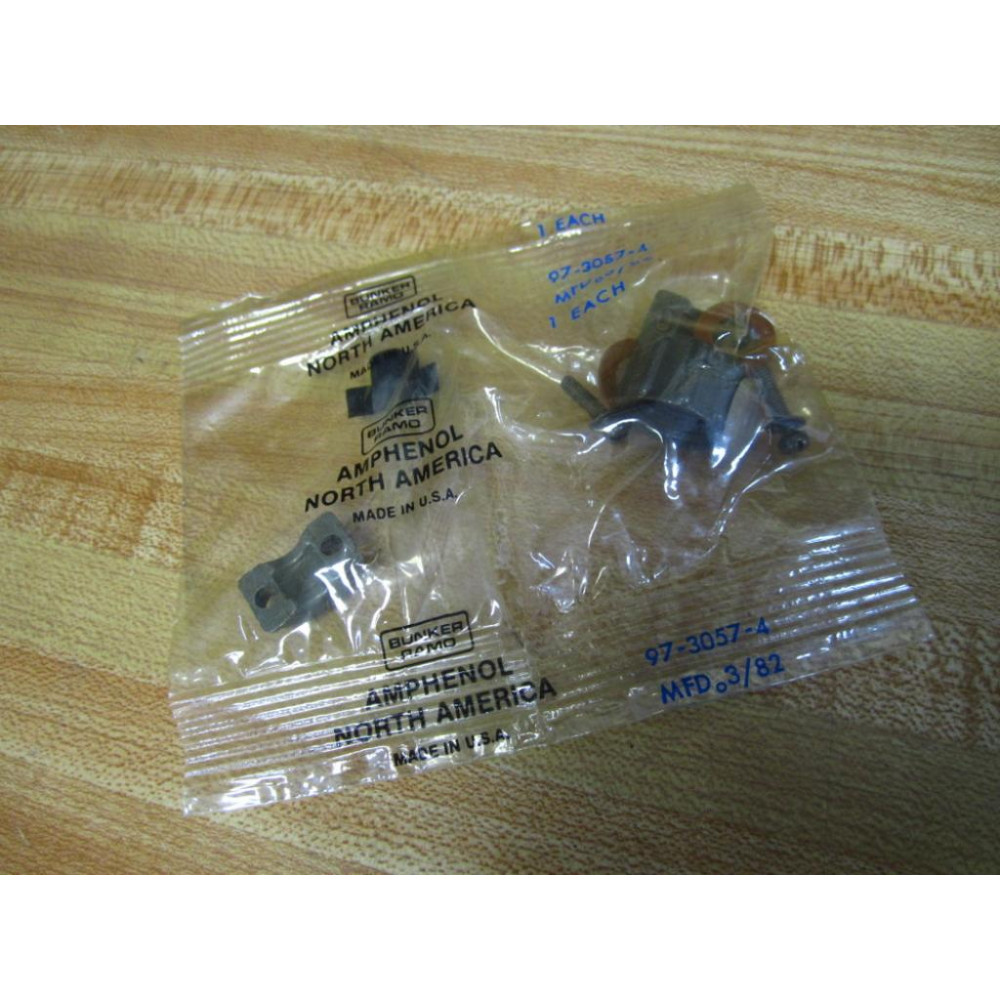Amphenol 97-3057-4 Cable Clamp 9730574 (Pack of 2)