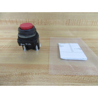Allen Bradley 800H-BR Pushbutton 800HBR Red W800T-XD1 - New No Box