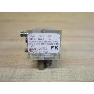 Square D 9001-KA-5 Contact Block 9001KA5 Series G - Used