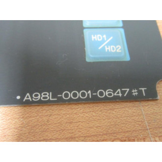 Fanuc A98L-0001-0647 Membrane Key Sheet A98L00010647 - New No Box