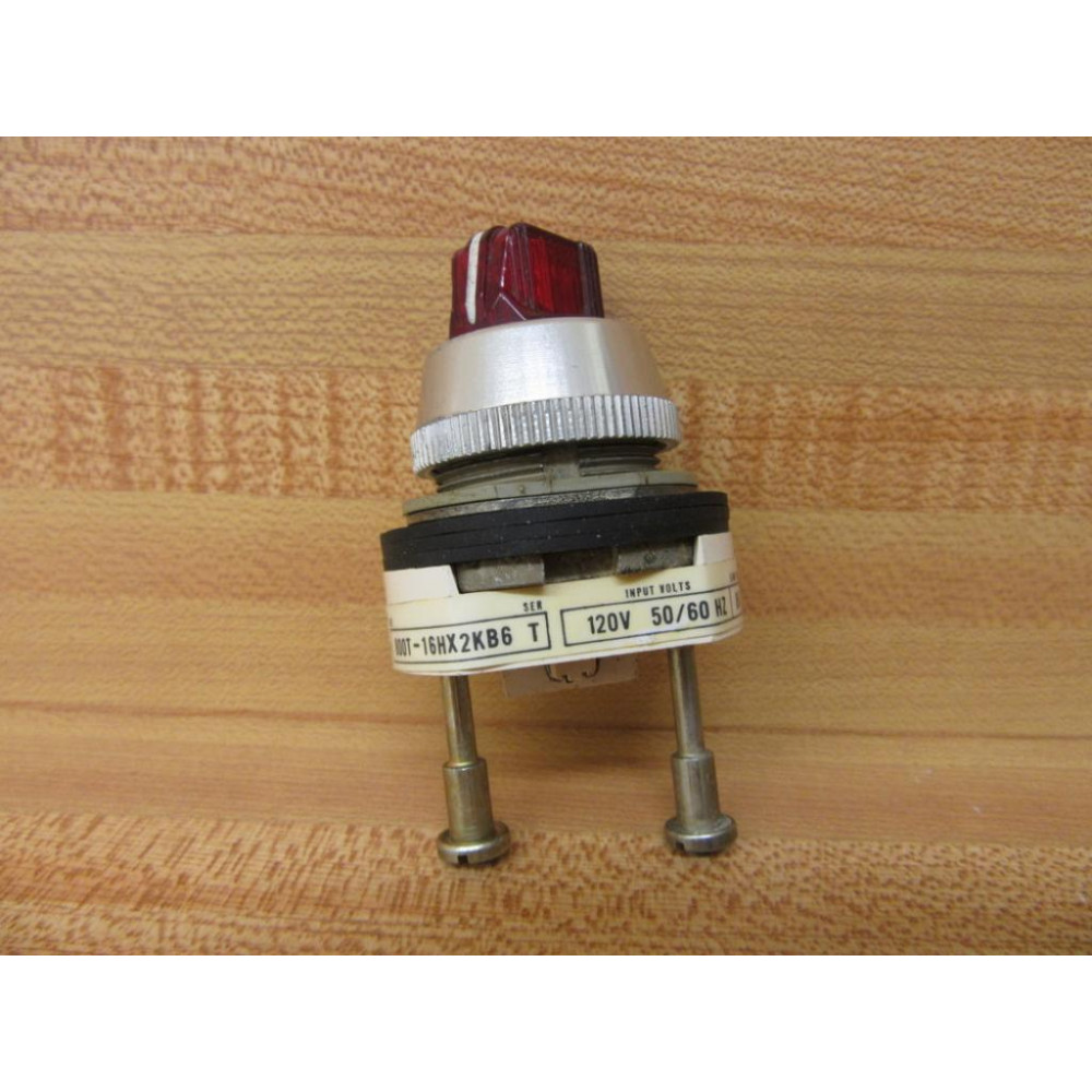 Allen Bradley 800T-16HX2KB6 Selector Switch 800T16HX2KB6 Red Button - Used