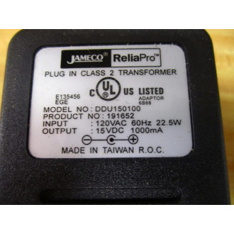 Jameco 191652 AC Adapator DDU150100
