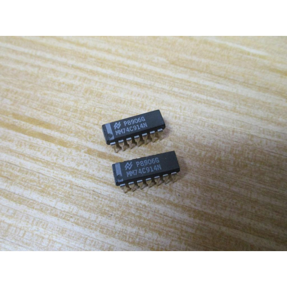National Semiconductor MM74C914N Integrated Circuit (Pack of 2)