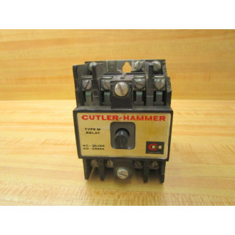 Cutler Hammer D23MB Eaton Type M Relay Cracked Housing - Used