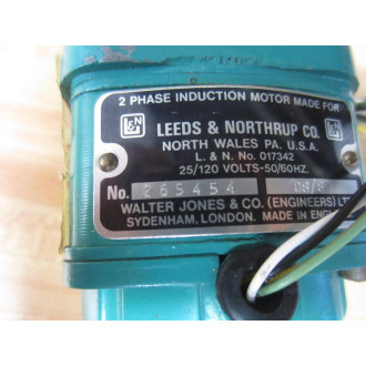 Leeds & Northrup 265454 2 Phase Induction Motor - Used