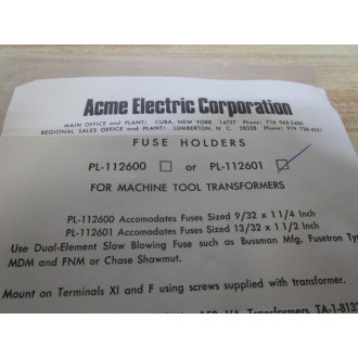 Acme PL-112601 Fuse Kit (Pack of 4)