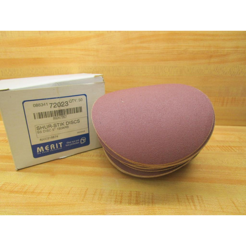 Merit 72023 Sandpaper Disc 150ARB (Pack of 50)