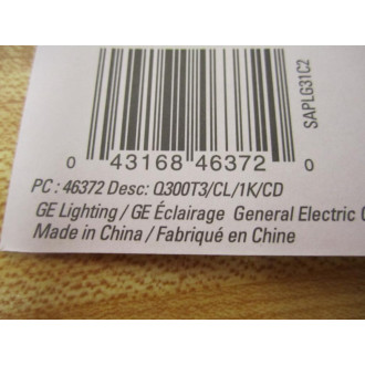 GE General Electric Q300T3CL1KCD Q300T3CL1KCD  300Watt 120V (Pack of 7)
