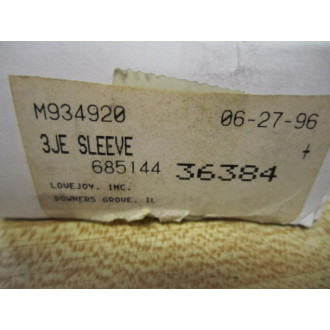 Love Joy 3JE Coupling Sleeve Insert S-Flex 36384 (Pack of 3)