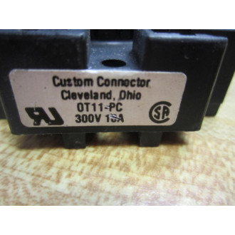 Custom Connector 0T11-PC Relay Socket OT11-PC (Pack of 2) - New No Box