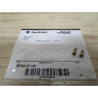 Allen Bradley 28182-071-09 Screws 2818207109 (Pack of 2)
