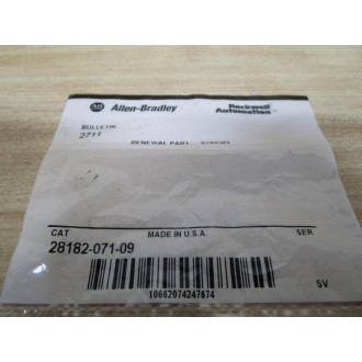 Allen Bradley 28182-071-09 Screws 2818207109 (Pack of 2)