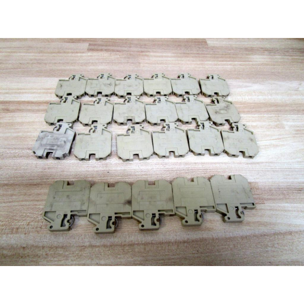 Weidmuller SAK 4 Terminal Block Klippon End (Pack of 23) - Used