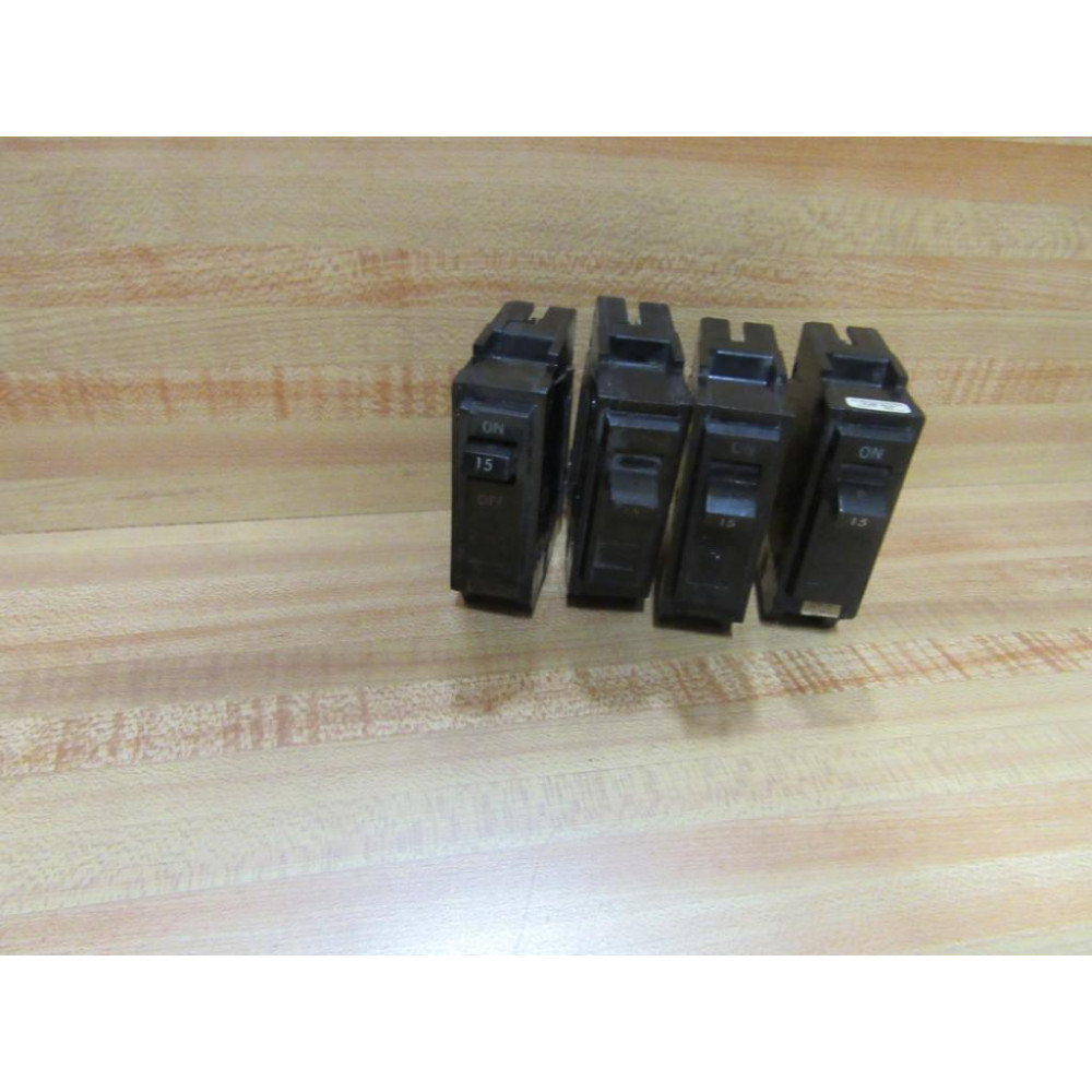 General Electric TQL-AC-115 15A Circuit Breaker GE (Pack of 4) - Used