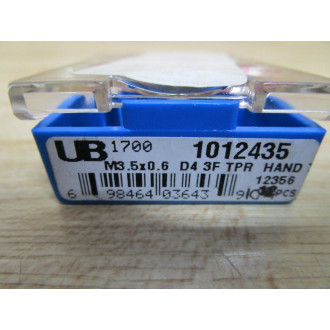 Union Butterfield 1012435 Flute Tapered Hand Tap (Pack of 10)