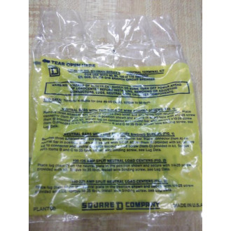 Square D Q1-100AN Neutral Terminal Lug Kit Q1100AN