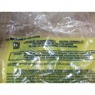 Square D Q1-100AN Neutral Terminal Lug Kit Q1100AN