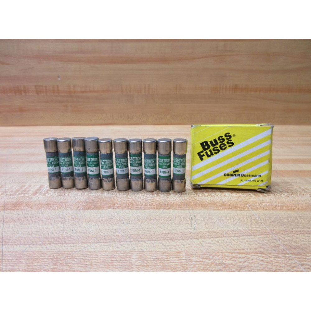 Buss FNM-1 Bussmann Fuse Cross Ref 6C207 (Pack of 10)