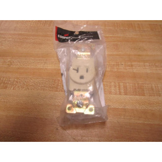 Cooper 5361V 20A 125V Single Receptacle