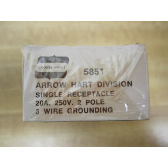 Crouse & Hinds 5851 Single Receptacle (Pack of 6)