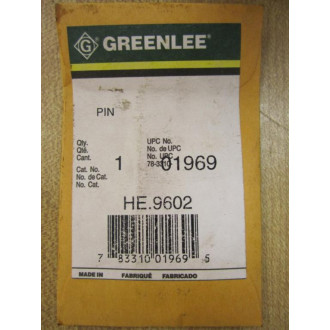 Greenlee HE.9602 Pin HE9602 (Pack of 3)