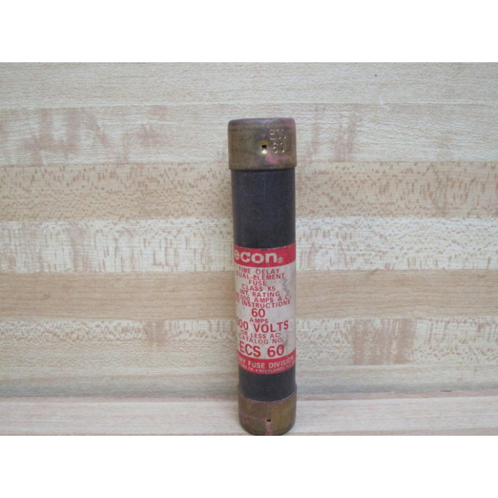 Econ ECS-60 Economy Fuse ECS60 Tested (Pack of 3) - Used