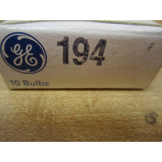 General Electric 194 GE Miniature Lamp Light Bulbs (Pack of 10)