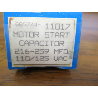 Mars 685744-11017 Motor Start Capacitor