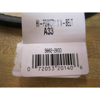 Gates A33 Hi-Power II V-Belt - New No Box